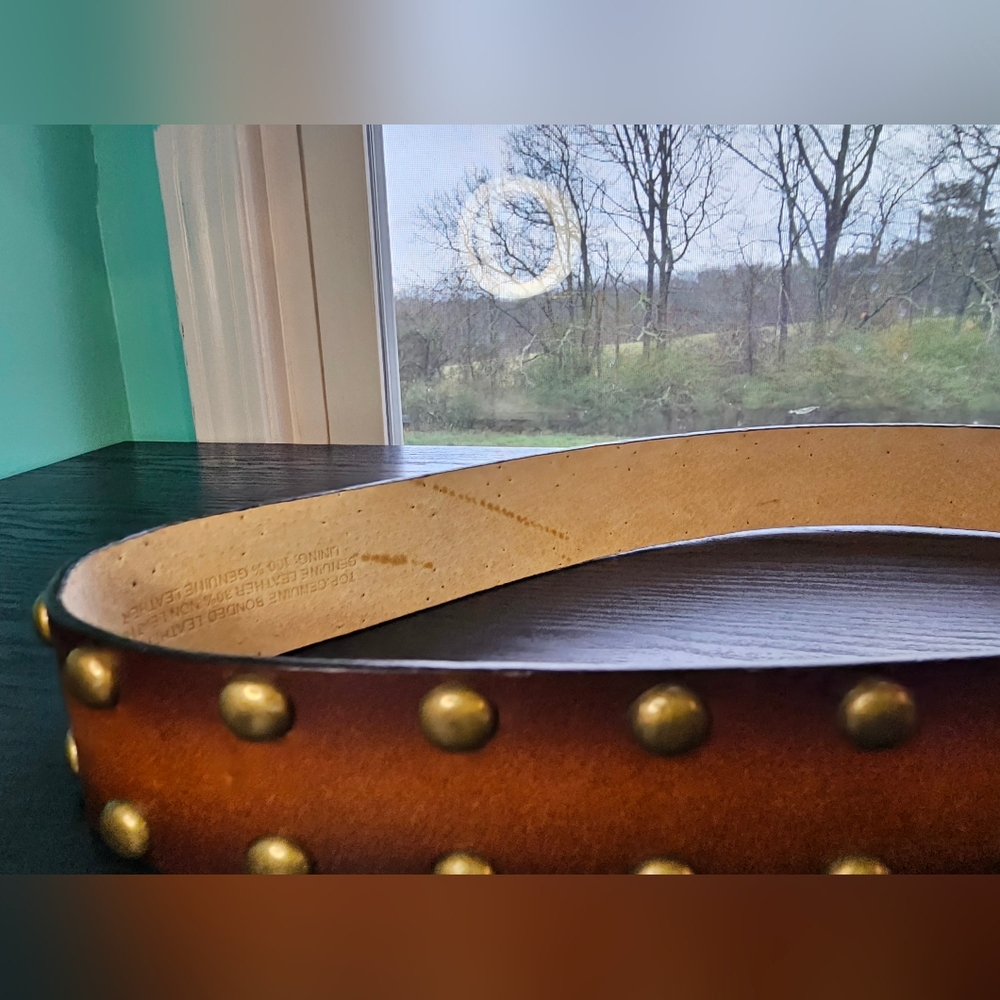 No Boundaries Brown Studded Belt Women's Size XL - Picture 7 of 13